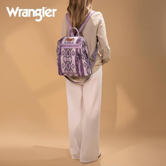 Stylish Wrangler Aztec Backpack Purse - Convertible & Multi-Pocket Design main image 5